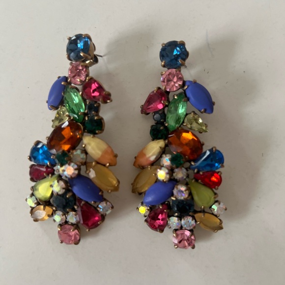 2 pairs of rainbow gem drop earrings and confetti earrings - Picture 4 of 6